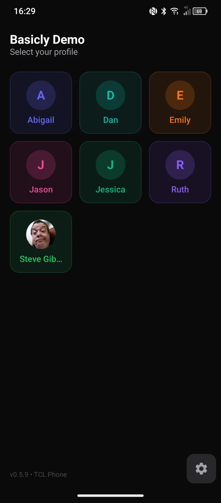 Waiter app screen 3